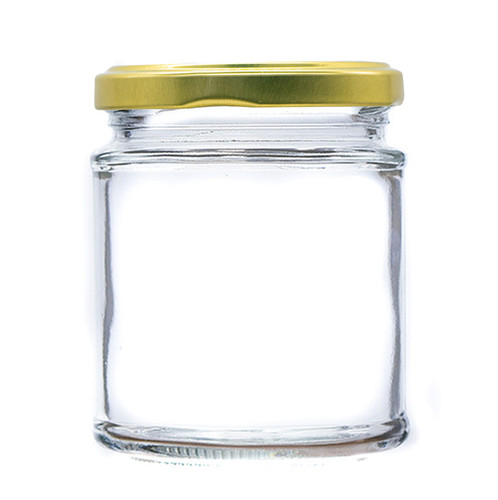 Round glass jam jars 190ml - jam,