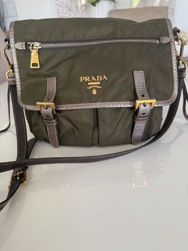 Prada tessuto nylon messenger - nylon,