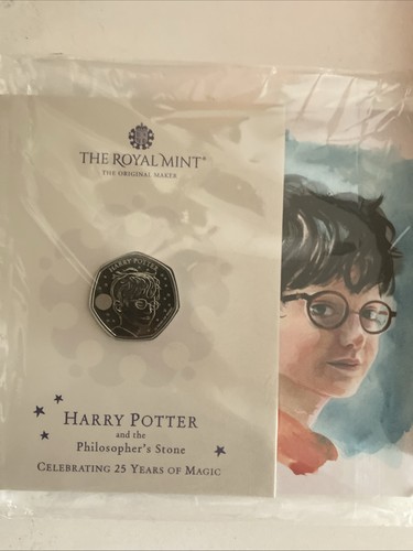 Sealed harry potter 50p coin