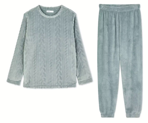 Ladies green fleece - green, pyjamas
