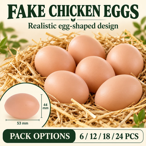 12pcs plastic fake chicken - 6/12pcs,