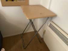 Folding Wooden TV Table Side