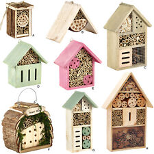 Insect Wooden Hotel Natural House Home Bees Bugs and Insects Nesting Box Garden