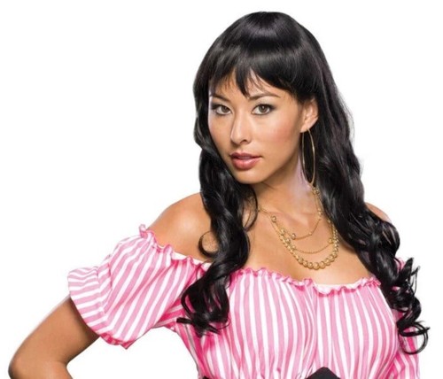 Deluxe black elise wig - deluxe,