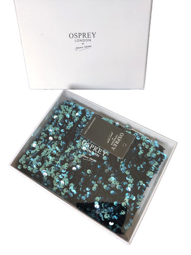 Osprey blue sequin pouch new - blue,