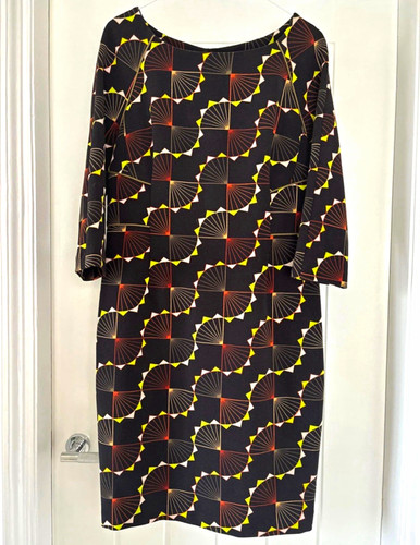 Black orange art deco print - deco,