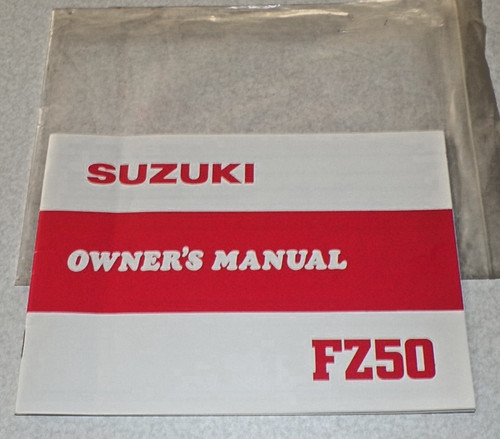 Suzuki fz50 nos owner - fz50, manual