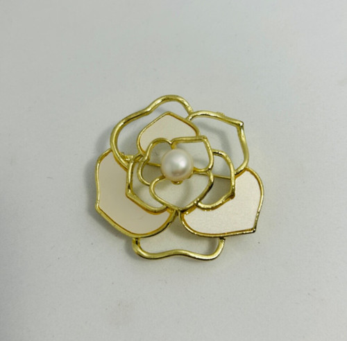 Gold tone faux - gold, pearl