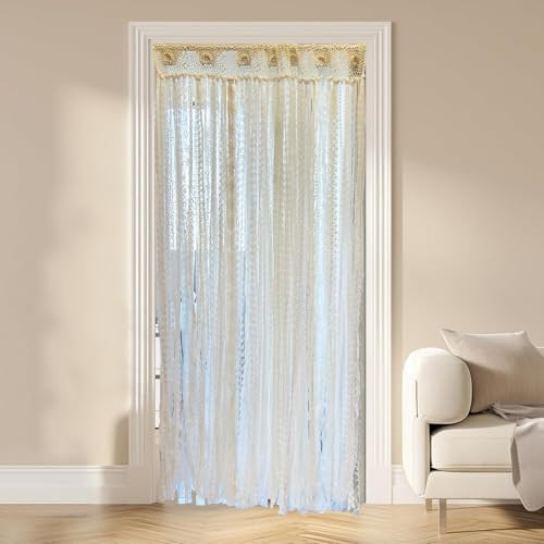 Lace closet curtain - curtain, open