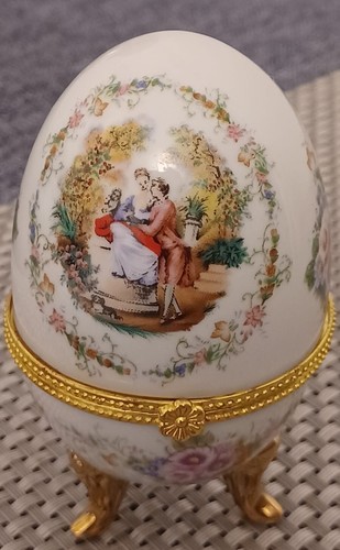 Porcelain egg shaped jewelry - shaped,