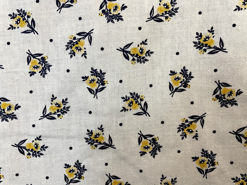 Vintage white floral cotton - vintage,