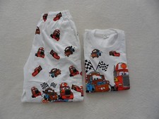 Disney Cars Lightning Mcqueen 2 Piece Set Pyjamas Long Sleeve Kids Boys Age 7-10
