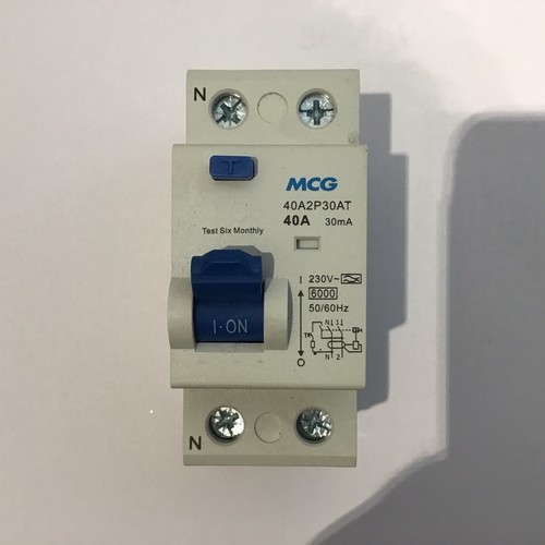 Mcg 40a pole 30ma - 40a, 2-pole