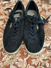 Puma Black Suede Men’s Trainers Size 8 TE - KU Worn But Still Usable.
