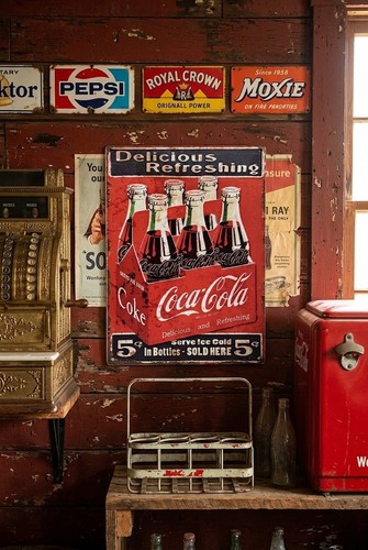 Retro coca cola - retro, wood