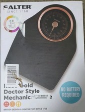 SALTER ROSE GOLD DOCTOR STYLE MECHANICAL SCALE NO BATTERY REQUIRED 150 KG MAX