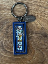 Vintage Disney Mickey Mouse Donald Duck Pluto Enamel Spinner Keyring Key Chain