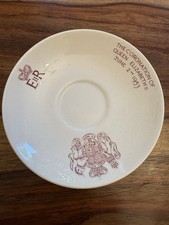 Coronation Of Queen Elizabeth II china Saucer By Empire Of England 