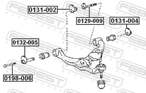 For febest 0198 006 bolt - 0198-006,
