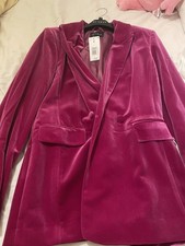 Cerise Velour Blazer 8