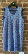 Vintage Sheer Blue & RED ROSE