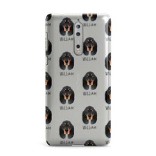 Black and Tan Coonhound Icon with Name Nokia Case for Nokia Phones