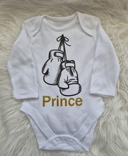 Romany Baby Prince Boxing Gloves Vest Size 0-3 Months