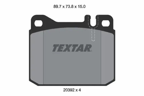 Brake pads 2039204 - , textar