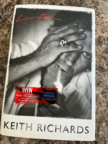 Keith richards signed life - keith,