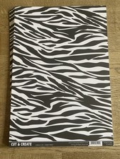 Craftstyle A4 Zebra Print Background Card stock 300gsm