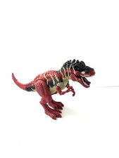 T- REX DINOSAUR TOY LIGHT UP EYES VGC RED TYRANNOSAURUS REX 