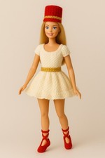 Knitting Pattern Only-  Barbie Christmas Festive Nutcracker Dress Gown Season