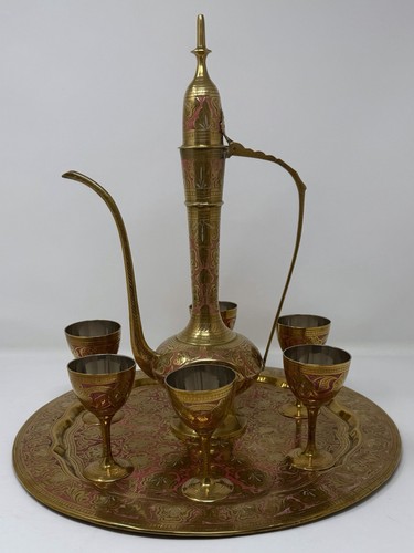 Vintage brass arabic dallah - vintage,