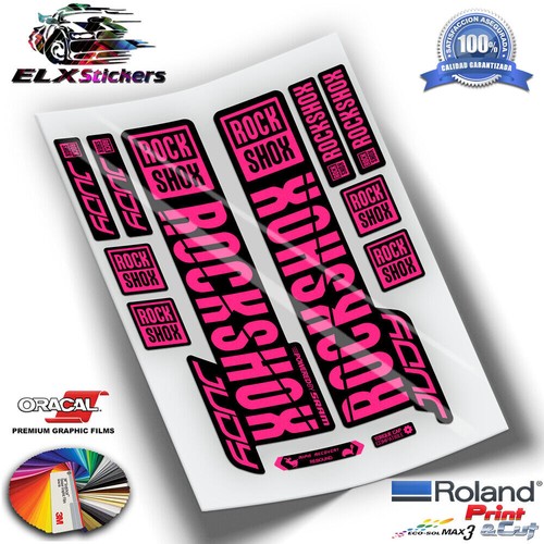 Fluorine stickers rockshox - stickers,