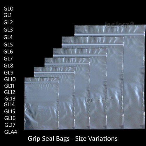 Grip seal bags self - self, resealable