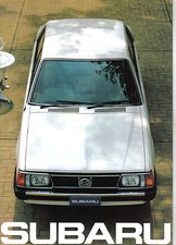 Subaru 1300 1600 1800 Saloon Estate 1981-82 Original UK Sales Brochure 82H.81.4E