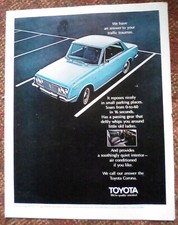 1970 Toyota Corona Print Ad
