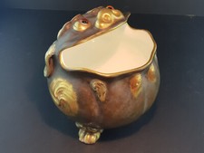 Unusual Antique Victorian Grotesque Three Footed Toad Vase - Moore Brothers