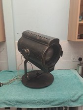 Vintage Large  1950s Major Rare Movie Theatre Spot Light - Mounted On A  Stand