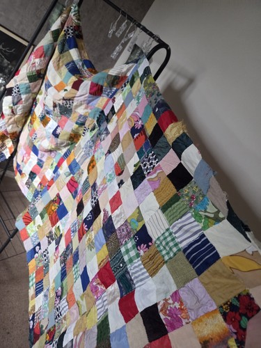 Vintage hand made patchwork - vintage,