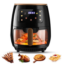 Air Fryer 6L Transparent New Large Capacity Touch Screen Multifunction Mini Ohgr