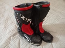 Mint RST Tractech Evo 3 Red/Black Motorcycle Boots Uk 8 Eu 42 RRP £150 Look!