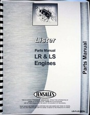 Parts Manual Lister LR SR