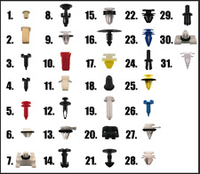 Land Rover Door Card Moulding Trim Panel Wheel Arch Fastener Clips Set Range