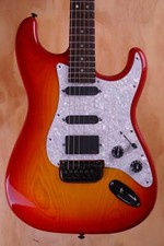 1990's Charvel ST Custom Electric Guitar in Cherry Sunburst, Used