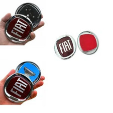 FOR FIAT GRANDE PUNTO 500 PONDA BUMPER GRILL BADGE 95MM FRONT UK