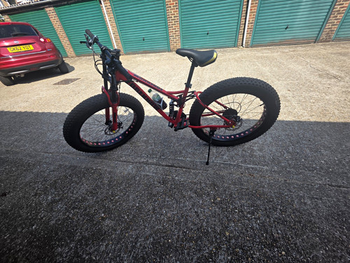 Wmmner red black fat bike - red/black, full
