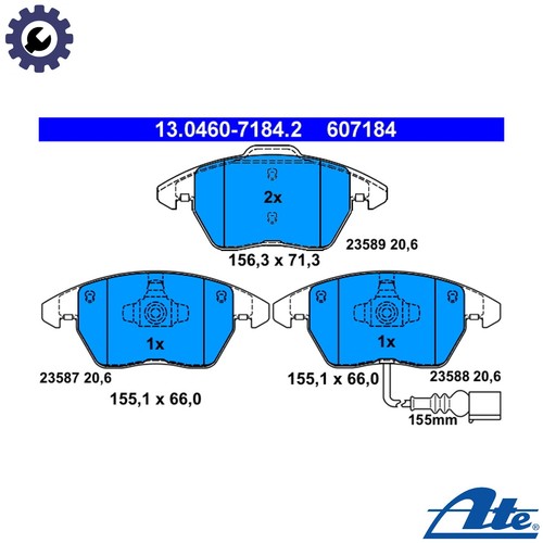 Brake pad set disc - set,