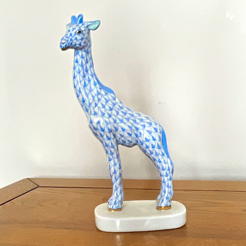 Herend hand painted blue - painted,