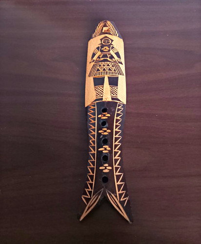 Handmade carved wooden tribal - handmade,